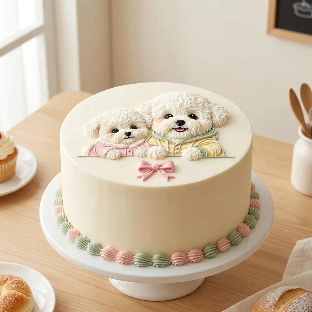 Bánh kem decor theo yêu cầu của khách